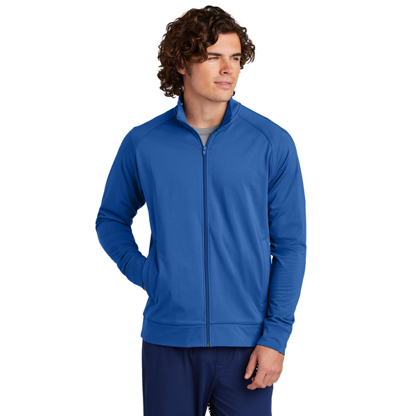 Sport-Tek® Sport-Wick® Stretch Full-Zip Poly/Spandex Cadet Men's Jacket