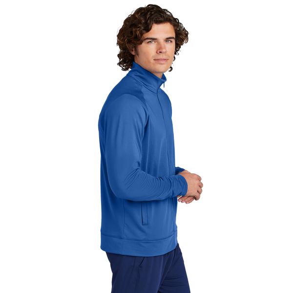 Sport-Tek® Sport-Wick® Stretch Full-Zip Poly/Spandex Cadet Men's Jacket