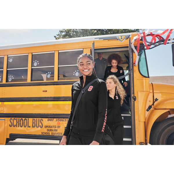 Sport-Tek® Sport-Wick® Stretch Full-Zip Poly/Spandex Cadet Ladies' Jacket