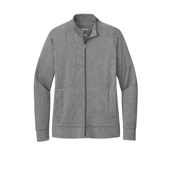 Sport-Tek® Sport-Wick® Stretch Full-Zip Poly/Spandex Cadet Ladies' Jacket