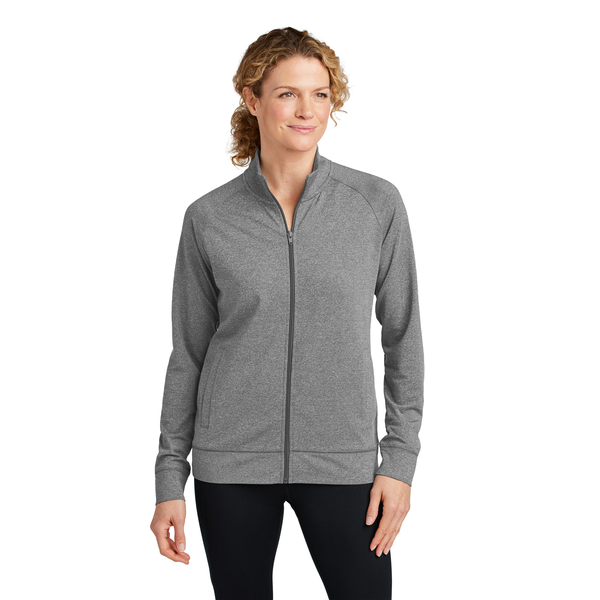 Sport-Tek® Sport-Wick® Stretch Full-Zip Poly/Spandex Cadet Ladies' Jacket