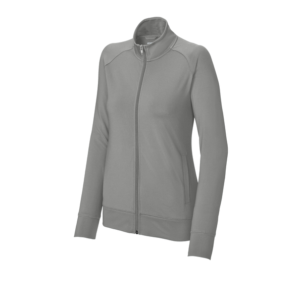 Sport-Tek® Sport-Wick® Stretch Full-Zip Poly/Spandex Cadet Ladies' Jacket