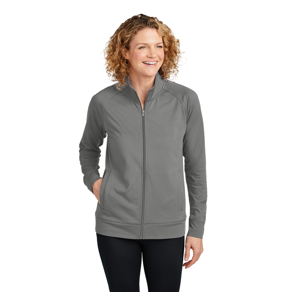 Sport-Tek® Sport-Wick® Stretch Full-Zip Poly/Spandex Cadet Ladies' Jacket