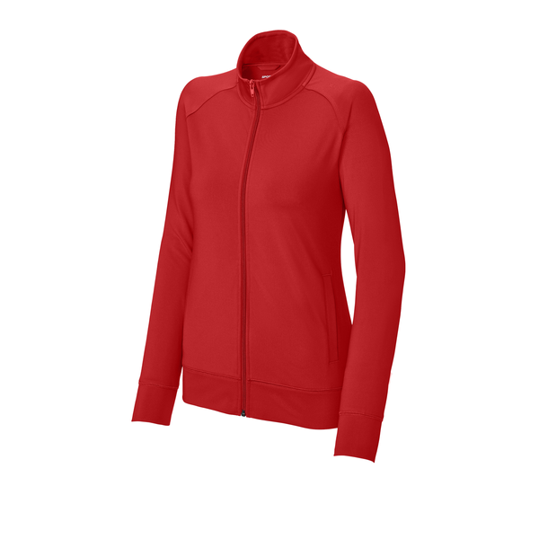 Sport-Tek® Sport-Wick® Stretch Full-Zip Poly/Spandex Cadet Ladies' Jacket