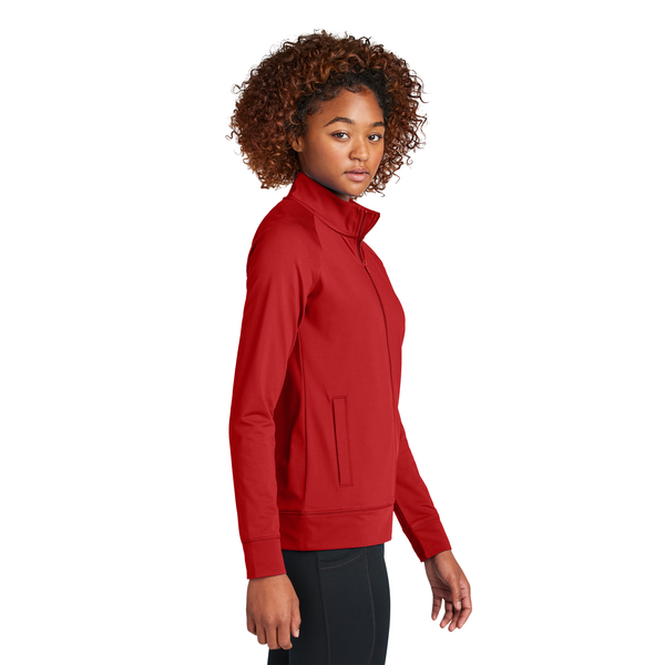 Sport-Tek® Sport-Wick® Stretch Full-Zip Poly/Spandex Cadet Ladies' Jacket