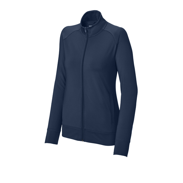 Sport-Tek® Sport-Wick® Stretch Full-Zip Poly/Spandex Cadet Ladies' Jacket