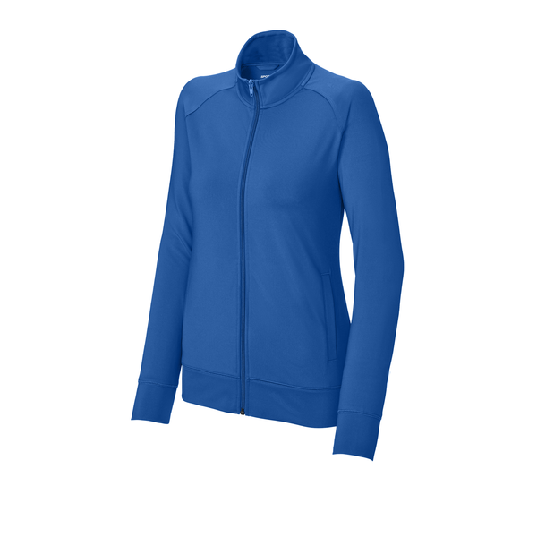 Sport-Tek® Sport-Wick® Stretch Full-Zip Poly/Spandex Cadet Ladies' Jacket