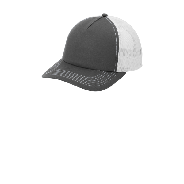Port Authority® Low-Profile Structured Snapback 5-Panel Trucker Cap