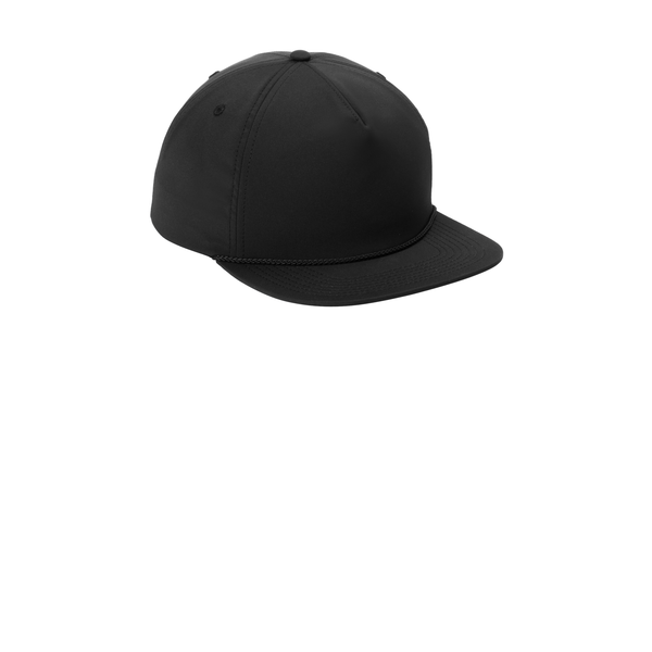 Port Authority® 5-Panel Unstructured Poly Rope Cap
