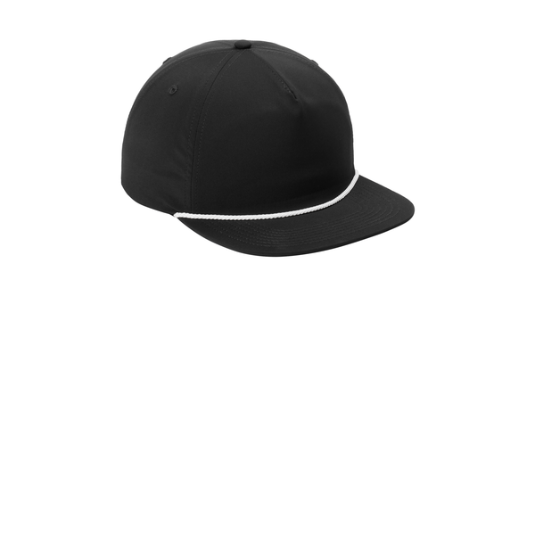 Port Authority® 5-Panel Unstructured Poly Rope Cap