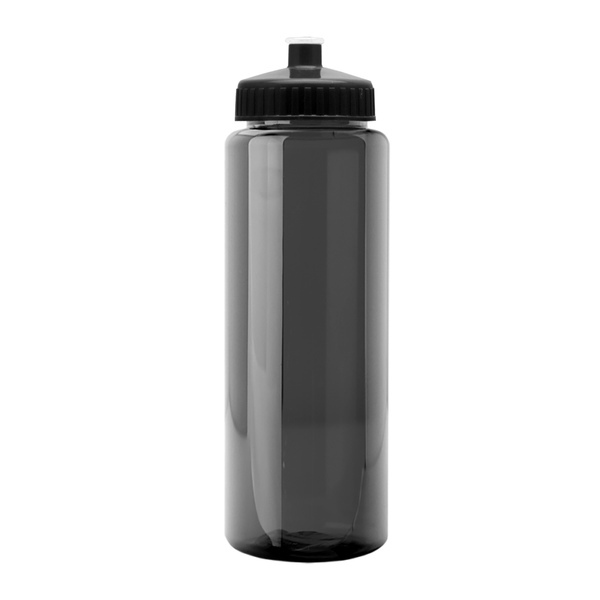 Guzzler Transparent Sport Bottle, 32oz. - Push/Pull Lid