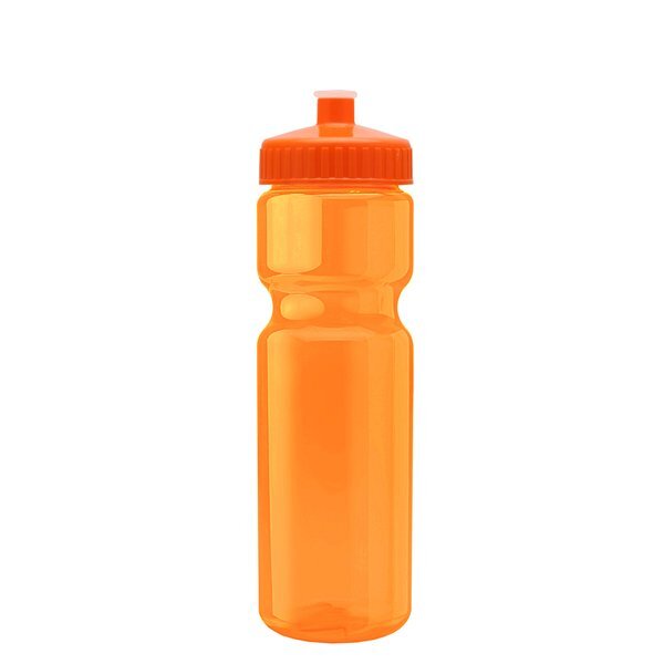 Transparent Sports Bottle, 28oz. - Push/Pull Lid