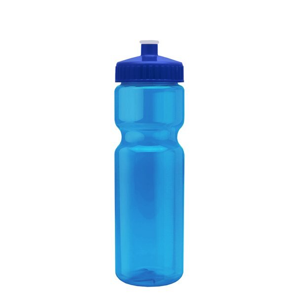 Transparent Sports Bottle, 28oz. - Push/Pull Lid