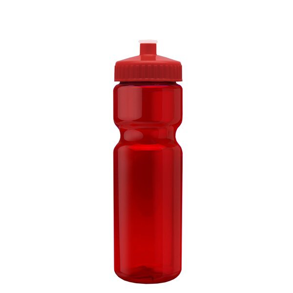 Transparent Sports Bottle, 28oz. - Push/Pull Lid