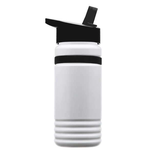 UpCycle rPET Bottle w/ Flip Straw Lid & Grip Band, 20oz.