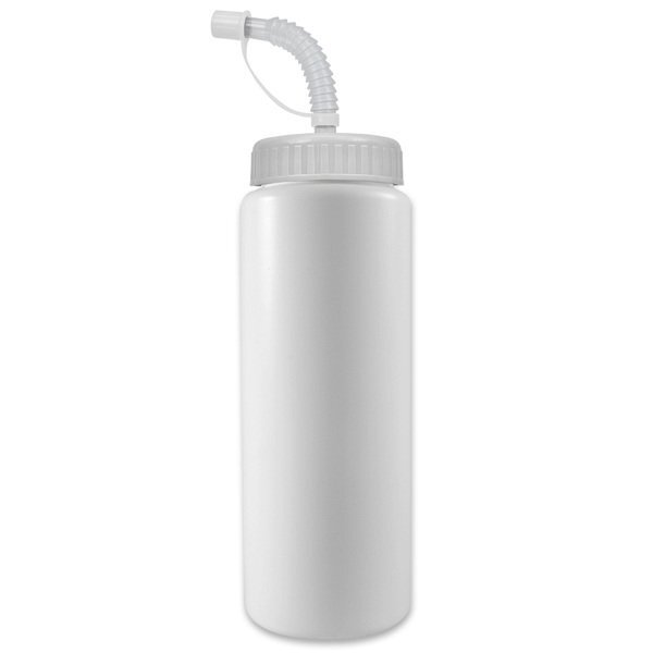 Squeeze Bottle, 32oz. - Flexible Straw Lid