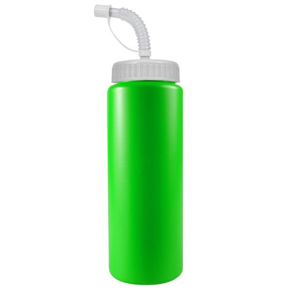 Squeeze Bottle, 32oz. - Flexible Straw Lid