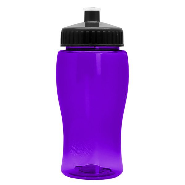 Mini Transparent Sports Bottle, 18oz. - Push Pull Lid