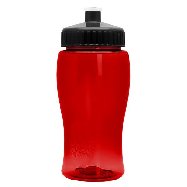 Mini Transparent Sports Bottle, 18oz. - Push Pull Lid