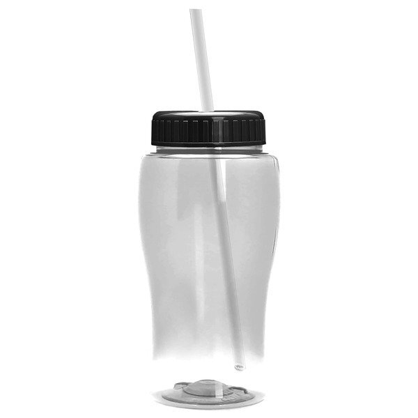 Mini Transparent Sports Bottle, 18oz. - Straw Lid