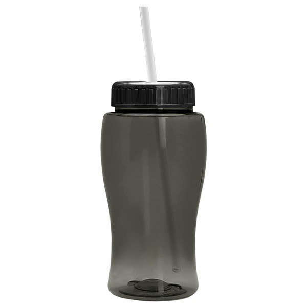 Mini Transparent Sports Bottle, 18oz. - Straw Lid