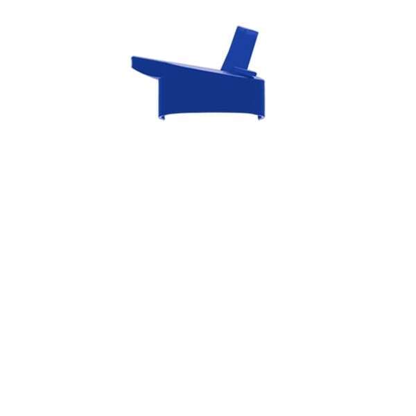 Transparent Grip Poly-Pure Sport Bottle, 27oz. - Flip Straw Lid