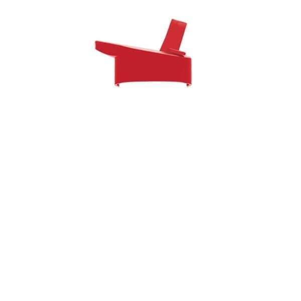 Transparent Grip Poly-Pure Sport Bottle, 27oz. - Flip Straw Lid