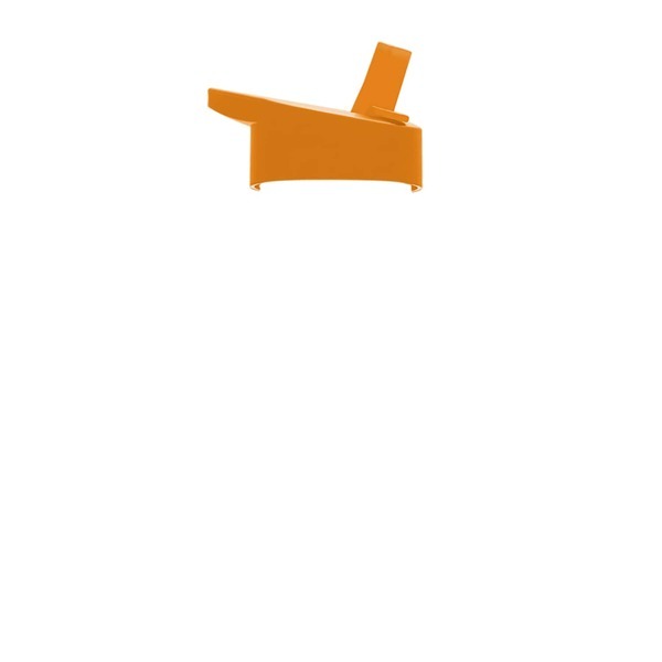 Transparent Grip Poly-Pure Sport Bottle, 27oz. - Flip Straw Lid