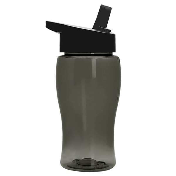 Mini Transparent Sports Bottle, 18oz. - Flip Straw Lid