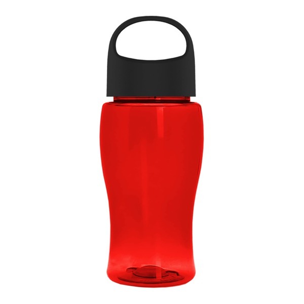 Poly-Pure Jr. Transparent Bottle w/ Oval Crest Lid, 18oz.