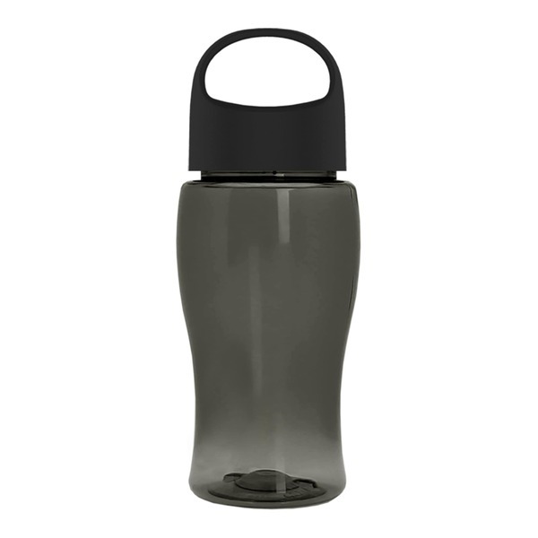 Poly-Pure Jr. Transparent Bottle w/ Oval Crest Lid, 18oz.