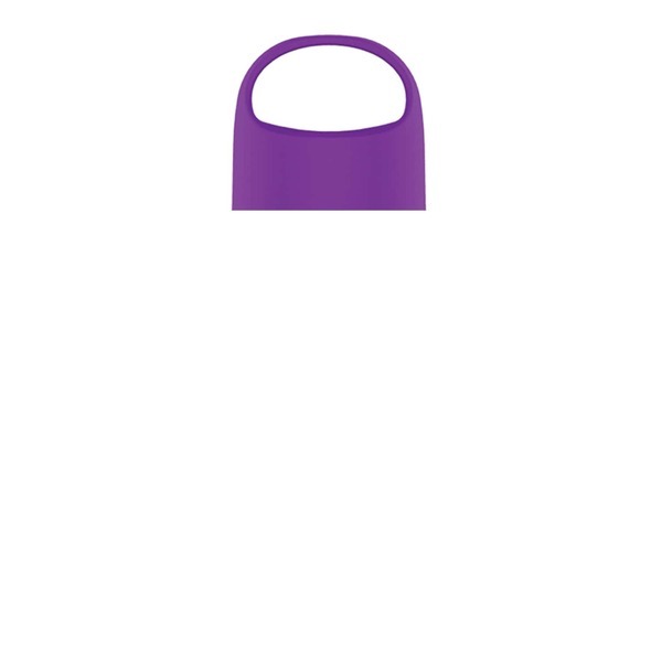 Poly-Pure Jr. Transparent Bottle w/ Oval Crest Lid, 18oz.