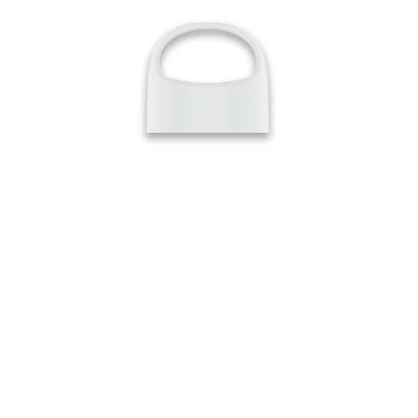 Poly-Pure Jr. Transparent Bottle w/ Oval Crest Lid, 18oz.