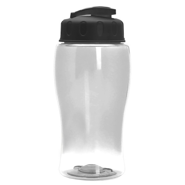 Mini Transparent Sports Bottle, 18oz. - Flip Lid
