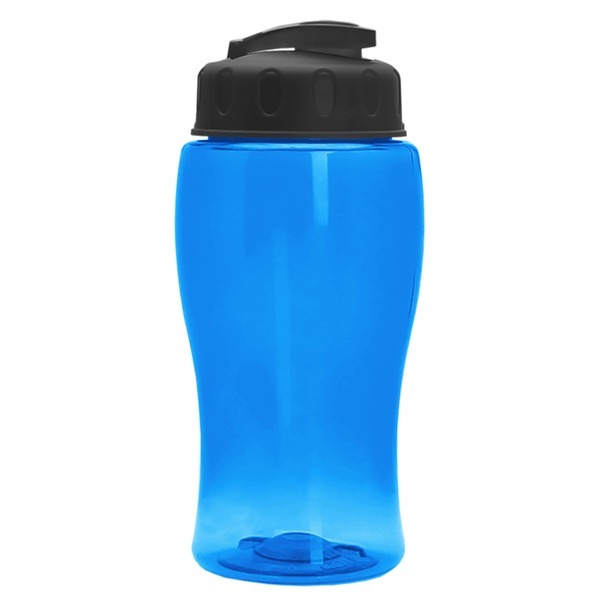 Mini Transparent Sports Bottle, 18oz. - Flip Lid