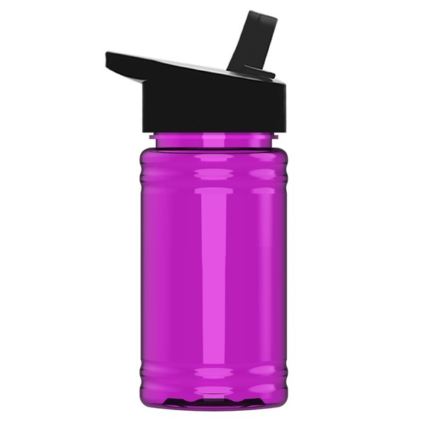 Mini rPET UpCycle Sports Bottle w/ Flip Straw Lid, 16oz.