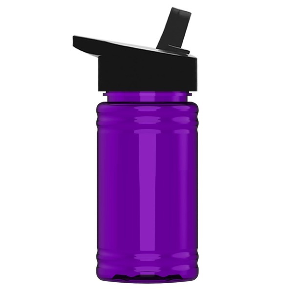 Mini rPET UpCycle Sports Bottle w/ Flip Straw Lid, 16oz.