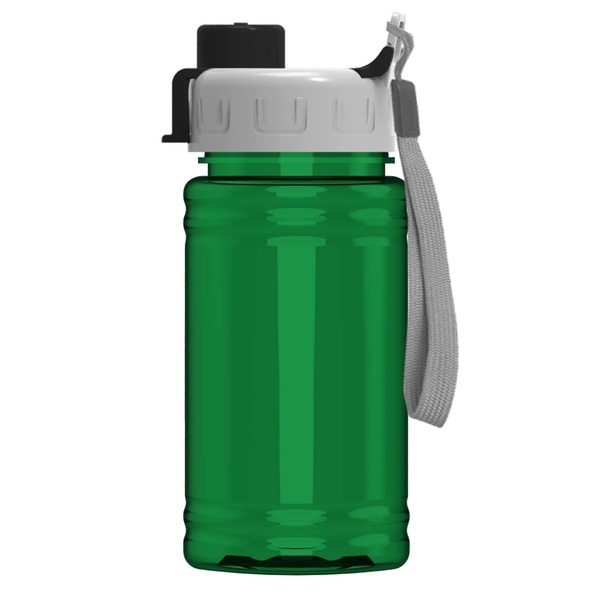 Mini rPET UpCycle Sports Bottle w/ Quick Snap Lid, 16oz.