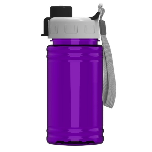 Mini rPET UpCycle Sports Bottle w/ Quick Snap Lid, 16oz.