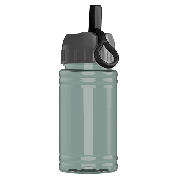 Mini rPET UpCycle Sports Bottle w/ Ring Straw Lid, 16oz.