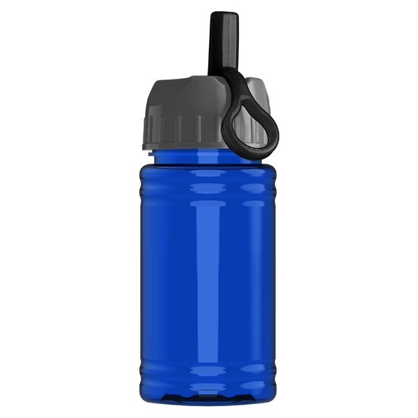 Mini rPET UpCycle Sports Bottle w/ Ring Straw Lid, 16oz.