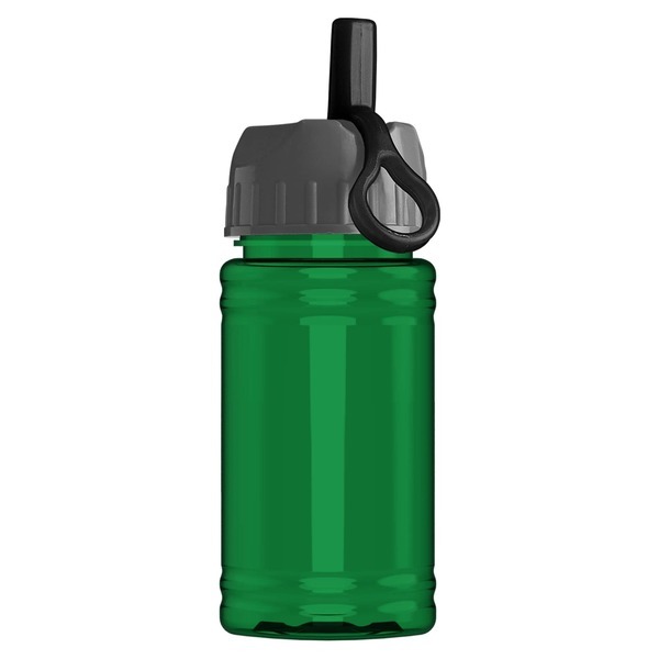 Mini rPET UpCycle Sports Bottle w/ Ring Straw Lid, 16oz.