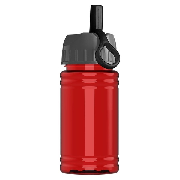 Mini rPET UpCycle Sports Bottle w/ Ring Straw Lid, 16oz.