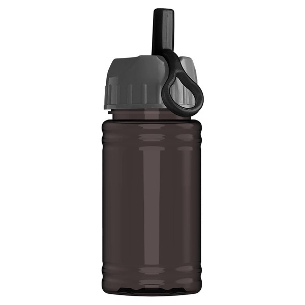 Mini rPET UpCycle Sports Bottle w/ Ring Straw Lid, 16oz.