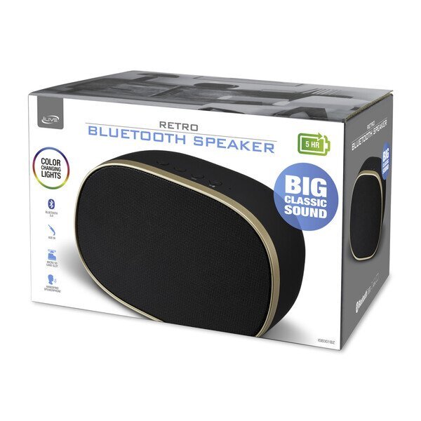 iLive™ Retro Wireless Bluetooth Speaker