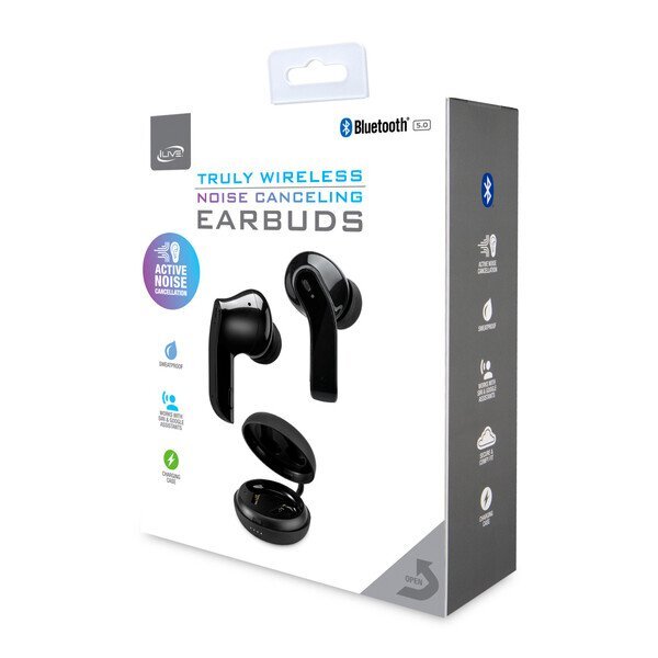 iLive™ Truly Wire-Free Active Noise Cancelling Earbuds