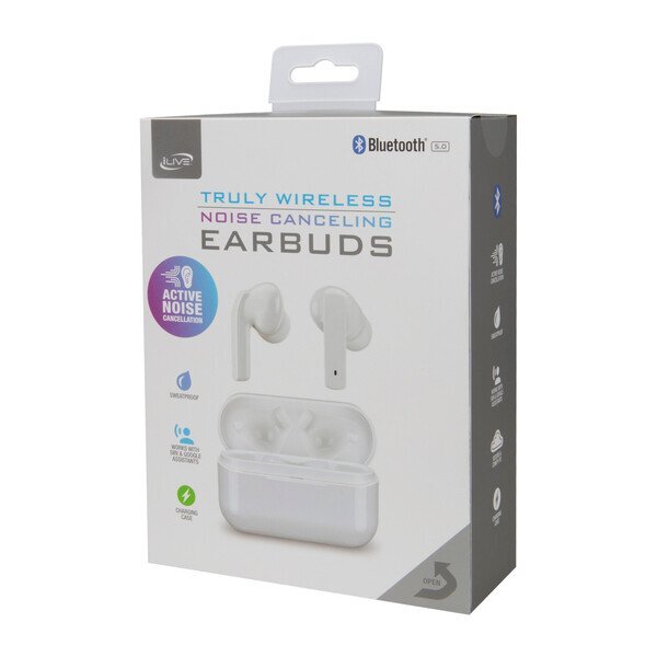 iLive™ Truly Wireless Active Noise Cancelling Earbuds