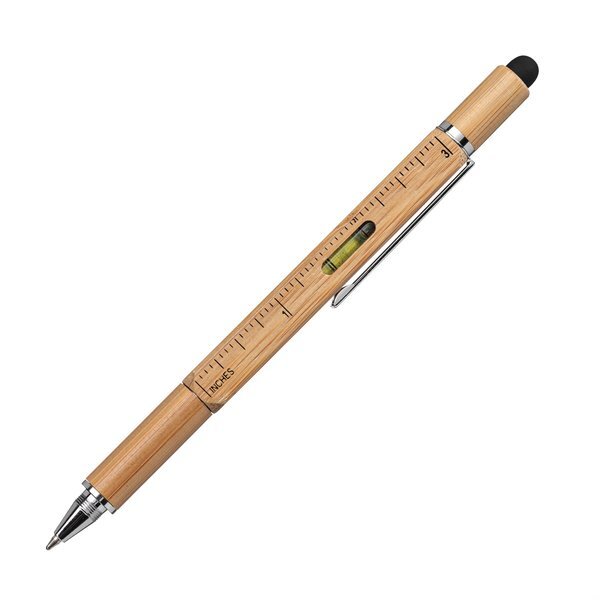 Jorge Bamboo Twist Action Multi-function Stylus Pen