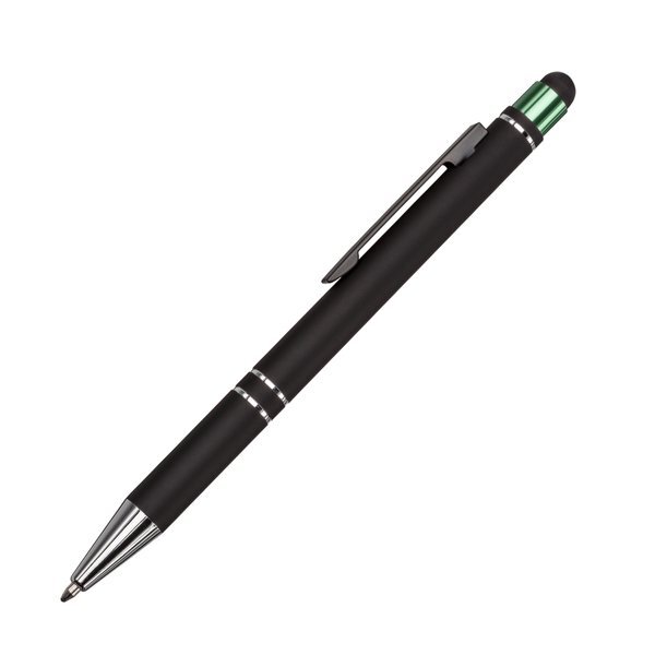 Scroll Metal Retractable Ballpoint Stylus Pen