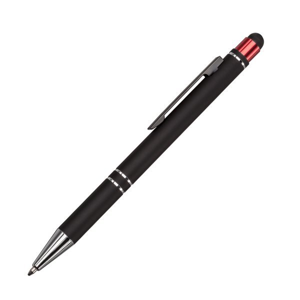 Scroll Metal Retractable Ballpoint Stylus Pen